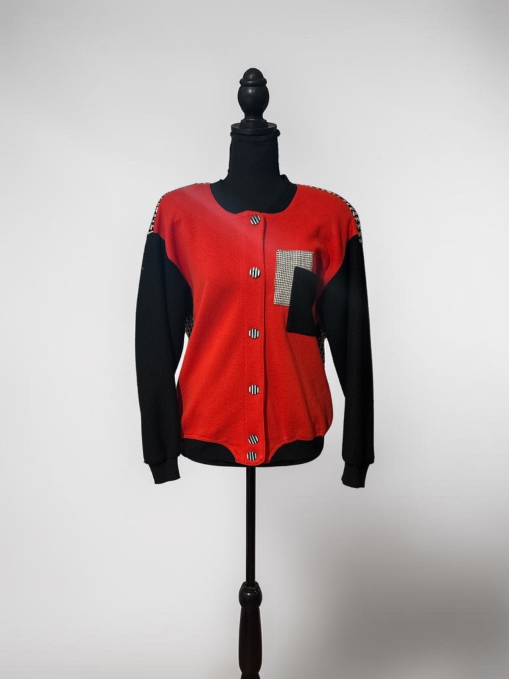 Nino Wong California Retro 1980s / 1990s Colorblock Sweater Jacket